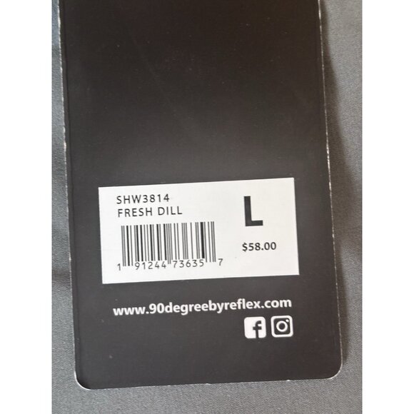 NWT 90 Degree by Reflex Womens Size L Paperbag Shorts Gray - Picture 6 of 6